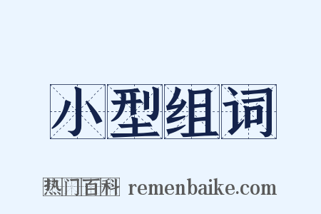 小型组词是什么意思的图片
